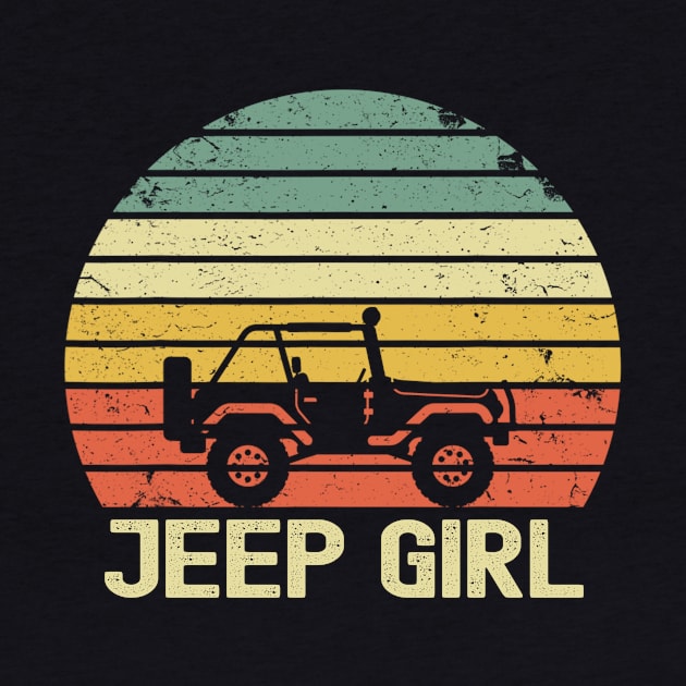 Jeep Girl Vintage Jeep Retro Jeep Sunset Jeep Jeep Women by Liza Canida